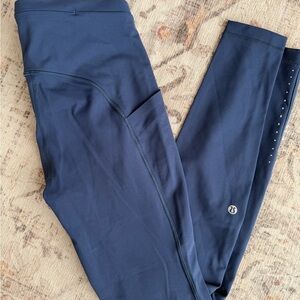 Lululemon Swift Speed Navy High Waisted 28”